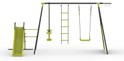 Playworld Active Swing Set With Slide Clearance