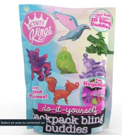 Activity Kings Do-It-Yourself Backpack Bling Buddies New