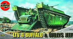 Airfix 1:76 Buffalo & Willy Mb Jeep Model Kit Fashion