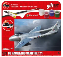 Airfix 1:72 De Havilland Vampire T.11 Medium Model Starter Set Shop