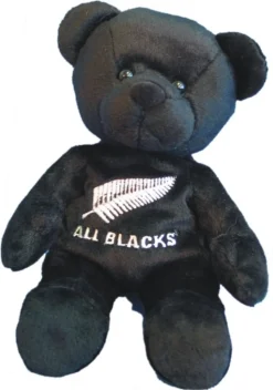 Toyworld NZ All Blacks Bean Bag Bear With Haka Sound Fashion