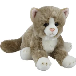Antics Soft Touch Tabby Beige Cat Lying 36cm Outlet