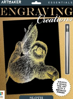 Hinkler Art Maker Essentials Engraving Art Wild Animals 1 Cheap