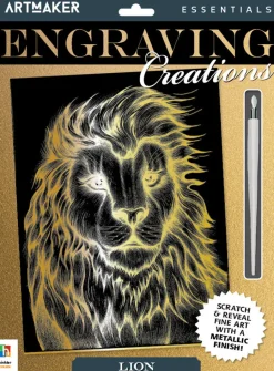 Hinkler Art Maker Essentials Engraving Art Wild Animals 3 Cheap
