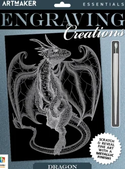 Hinkler Art Maker Essentials Engraving Art Mythical Creatures 1 Outlet