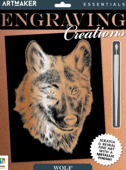 Hinkler Art Maker Essentials Engraving Art Wild Animals 2 Cheap