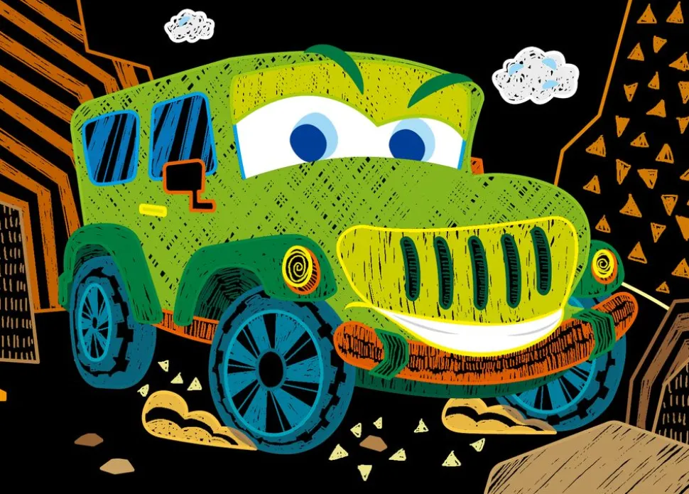 Avenir - Mini Scratch Book - Cars Clearance