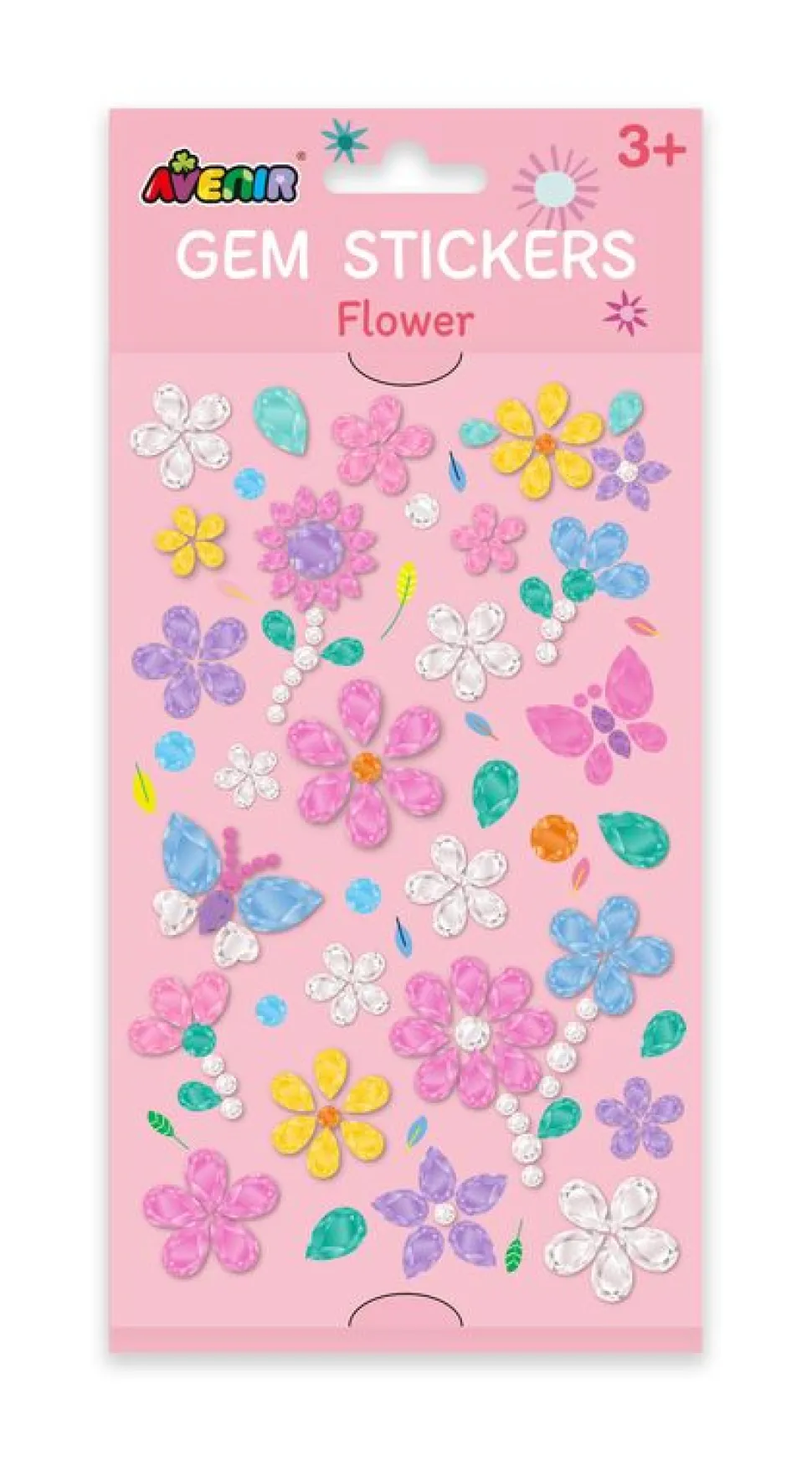 Avenir Gem Stickers Flowers Fashion