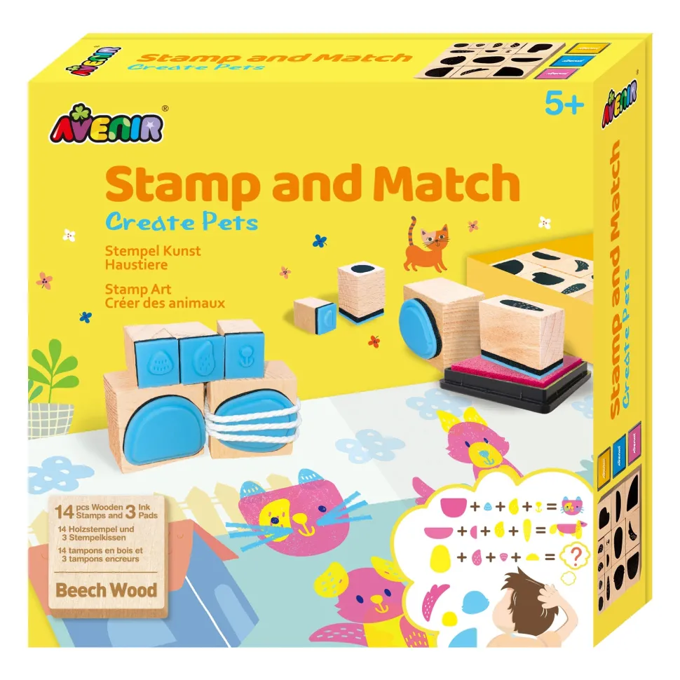 Avenir Stamp And Match Art Create Pets Shop