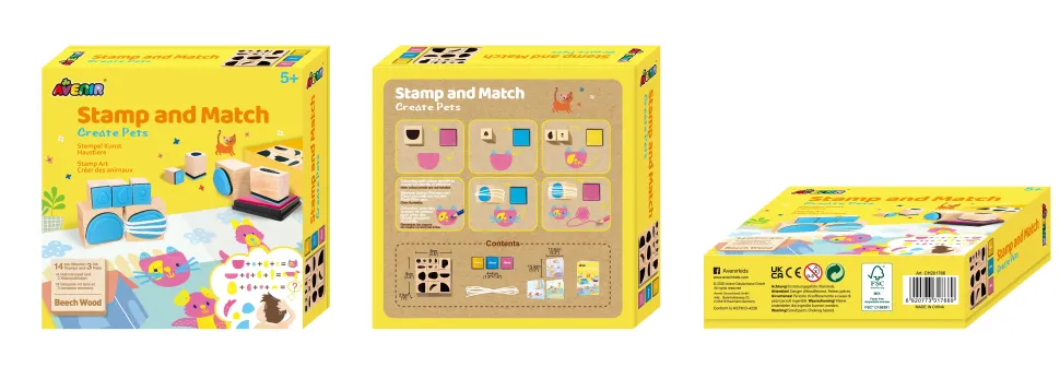 Avenir Stamp And Match Art Create Pets Shop