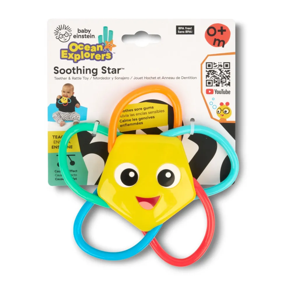 Baby Einstein Soothing Star Teether & Rattle Toy Shop
