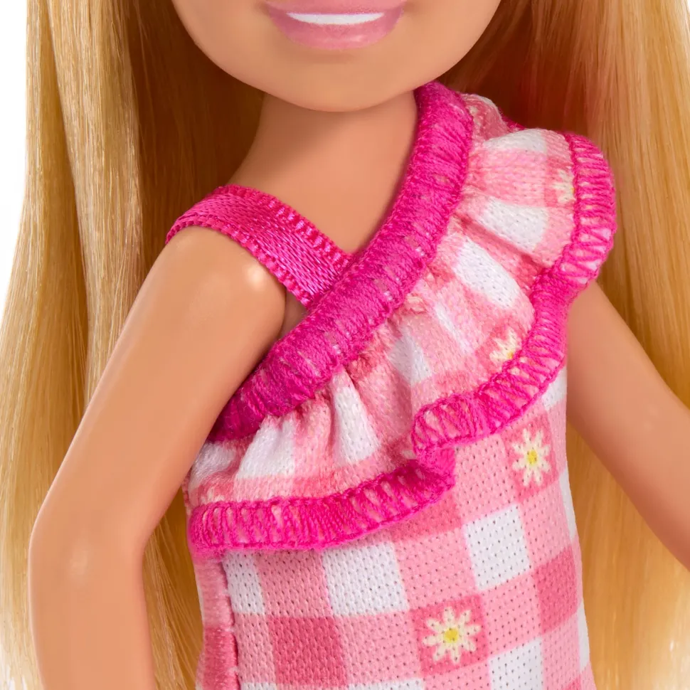 Barbie Club Chelsea Doll Gingham Dress Cheap