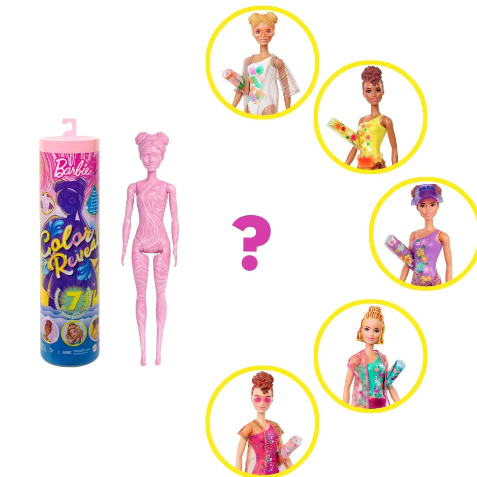 Barbie Colour Reveal Doll Pale Pink Tube Shop
