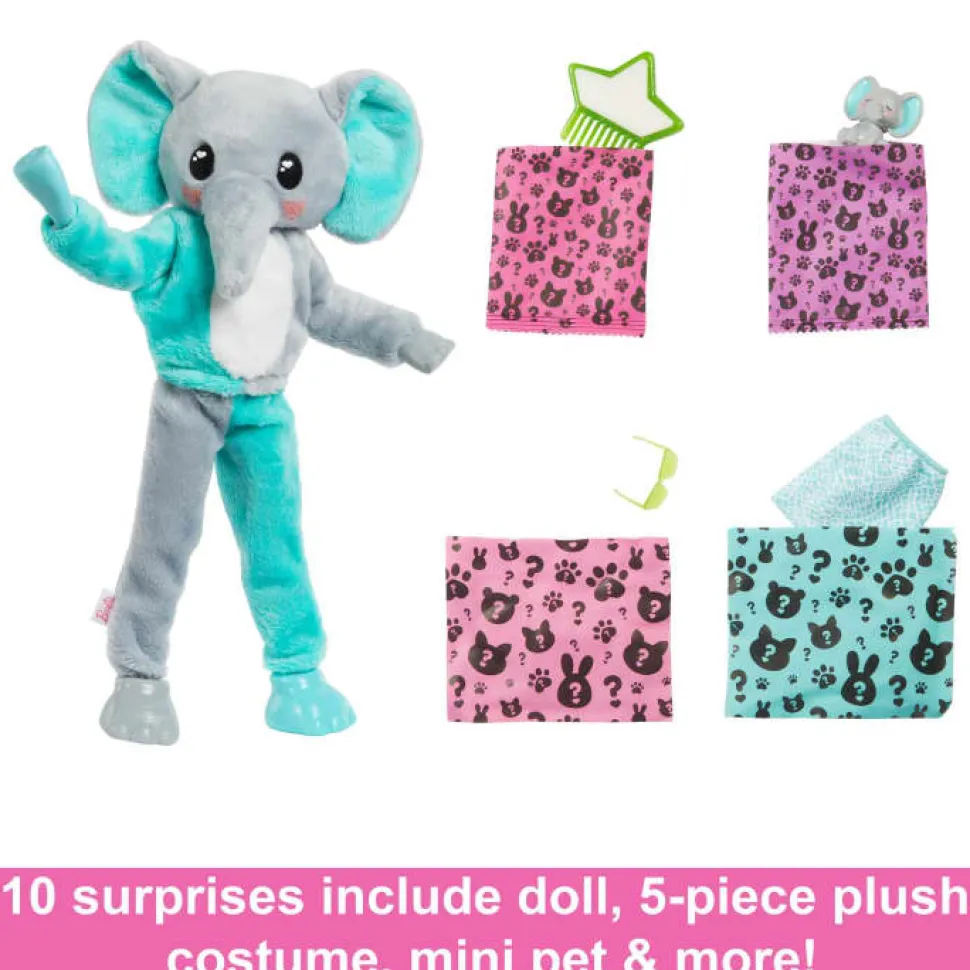 Barbie Cutie Reveal Jungle Series Elephant Doll Online