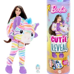 Barbie Cutie Reveal Zebra Doll & Accessories, Color Dream Series with 10 Surprises Cheap