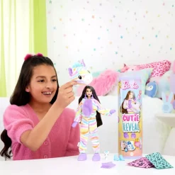 Barbie Cutie Reveal Zebra Doll & Accessories, Color Dream Series with 10 Surprises Cheap