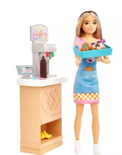 Barbie Doll And Accessories Skipper First Job Snack Bar Playset New