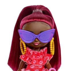 Barbie Extra Mini Minis Doll With Burgundy Hair New