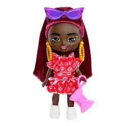 Barbie Extra Mini Minis Doll With Burgundy Hair New