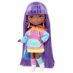 Barbie Extra Minis Doll Colour Block Hoodie New