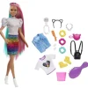 Barbie Leopard Rainbow Hair Doll With Silver Top Best Sale