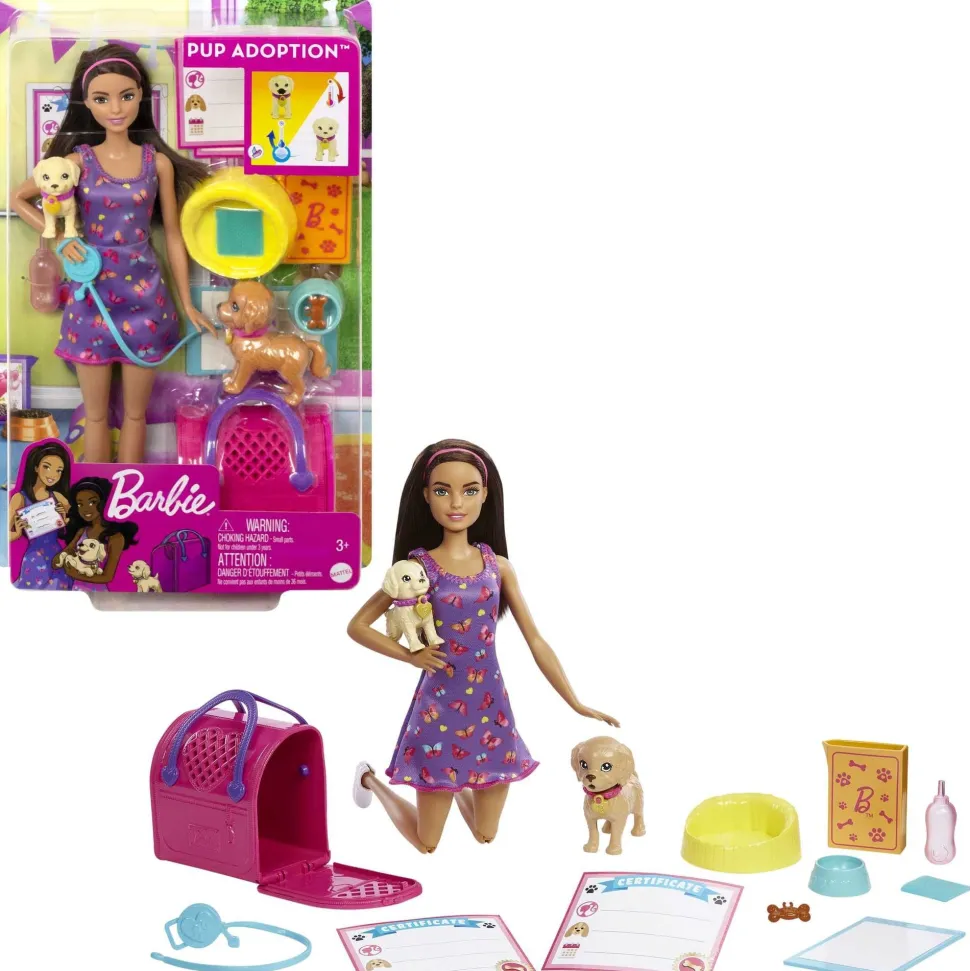 Barbie Pup Adoption Doll And Accessories Clearance