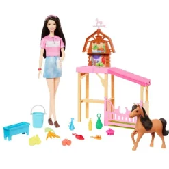 Barbie The Great Horse Chase Renee's Horse Nuturing Playset Clearance