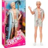 Barbie The Movie Ken Doll In Pastel Striped Beach Matching Set Hot