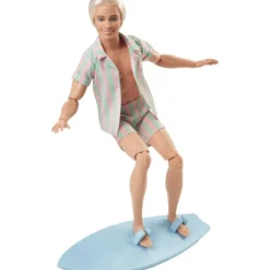 Barbie The Movie Ken Doll In Pastel Striped Beach Matching Set Hot