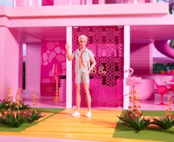Barbie The Movie Ken Doll In Pastel Striped Beach Matching Set Hot