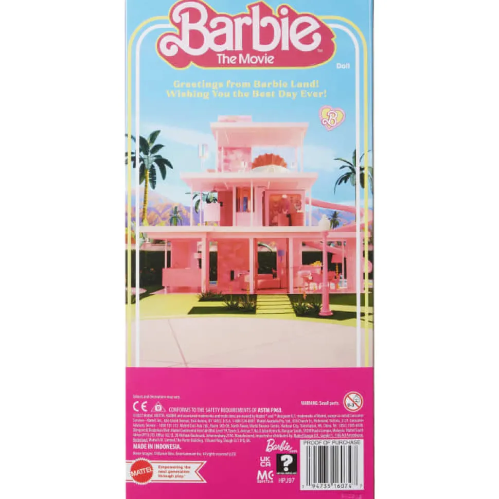 Barbie The Movie Ken Doll In Pastel Striped Beach Matching Set Hot