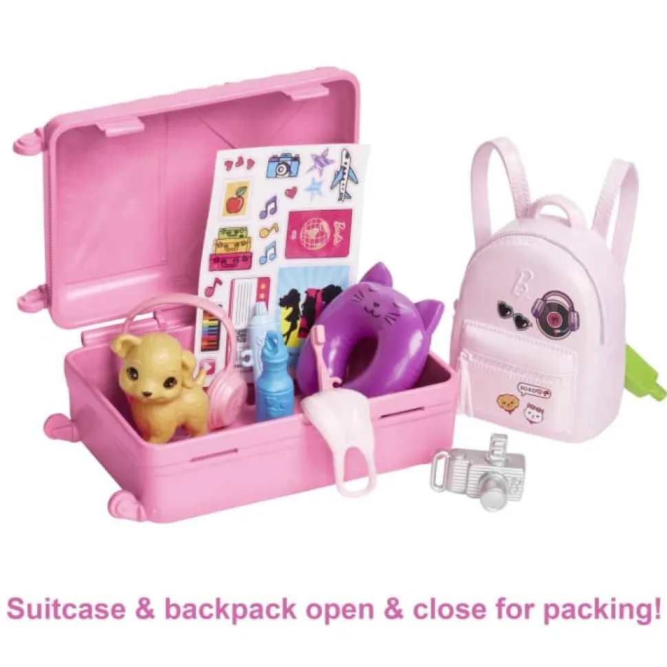 Barbie Travel Doll With Puppy And Accessories Best Sale