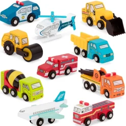 B.Toys BATTAT WOOD & WHEELS WOODEN VEHICLES ASSORTED STYLES Sale