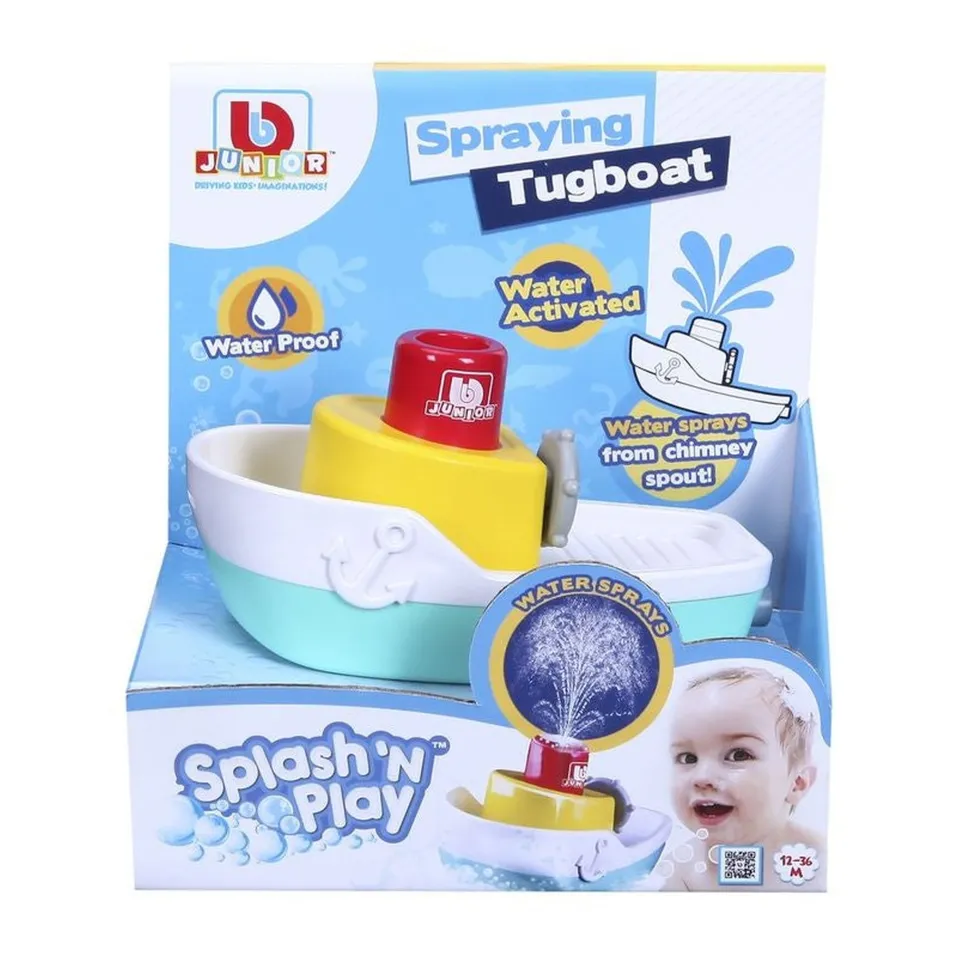 BB Junior Bbjunior Splash 'N Play Spraying Tugboat New