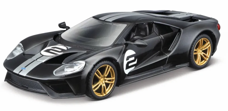Bburago 1:32 Ford GT Heritage Edition Vehicle 2017 Ford GT Black Best Sale