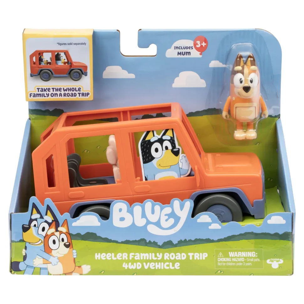Bluey Series 11 Heeler Family Road Trip 4WD Vehicle Sale