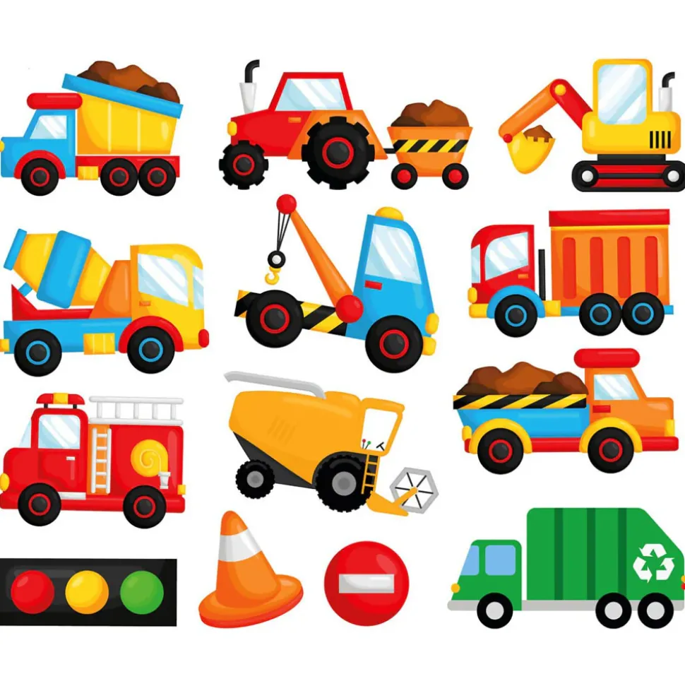 Buddy u0026 Barney Buddy And Barney Colour Changing Bath Stickers - Mucky Trucks Fashion