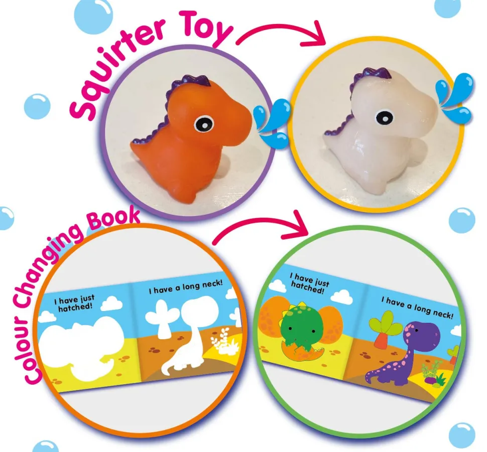 Buddy u0026 Barney Buddy And Barney Magic Colour Changing Bath Book & Toy - Dinosaur Sale