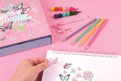 3C4G Butterfly Sketchbook & Drawing Set New