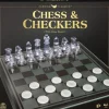 Cardinal Games Cardinal Classics Chess & Checkers With Glass Board New