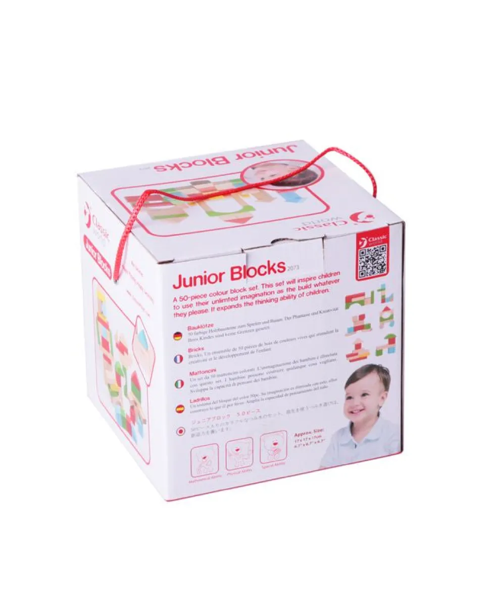 Classic World 50 Piece Junior Blocks Clearance
