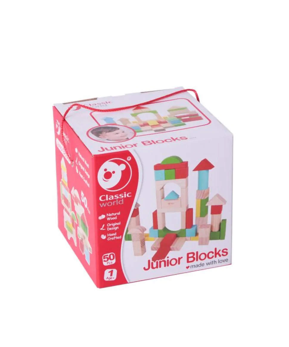 Classic World 50 Piece Junior Blocks Clearance