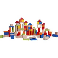 Classic World 100 Piece Wooden Blocks In Barrel Store