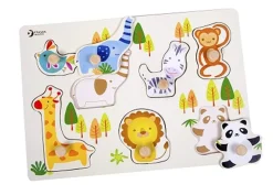Classic World Zoo Puzzle With Knobs Store