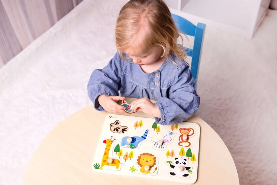Classic World Zoo Puzzle With Knobs Store