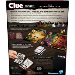 Hasbro Gaming Cluedo Escape: The Illusionist's Club Sale