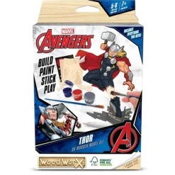 Wood Worx Colorific Marvel Avengers Thor 3D Wooden Model Kit Flash Sale