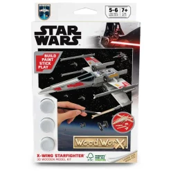 Wood Worx Colorific Star Wars X-Wing Starfighter 3D Wooden Model Kit. Discount