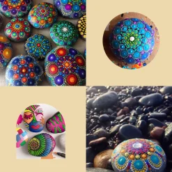 Hinkler Craft Maker Classic Neon Rock Art Kit Cheap