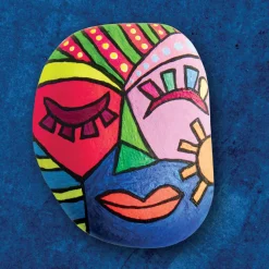 Hinkler Craft Maker Classic Neon Rock Art Kit Cheap